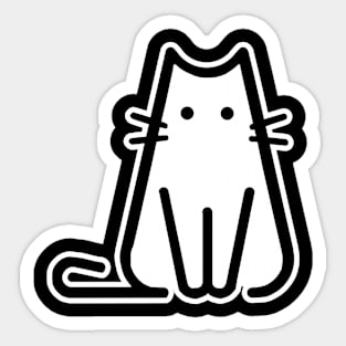 Kitty Sit Sticker